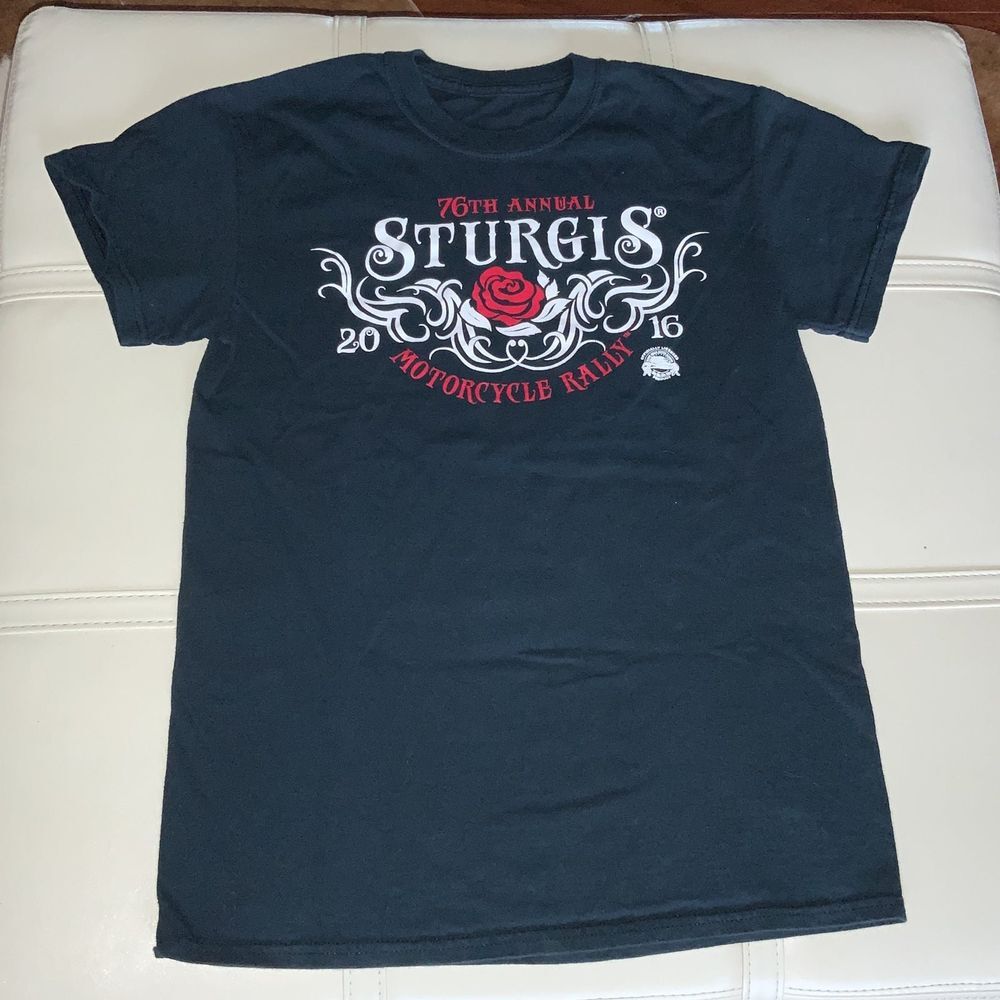 2016 Strurgis 76th Anniversary T-shirt size Small/Medium